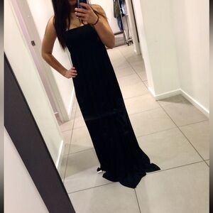 Strapless maxi dress
